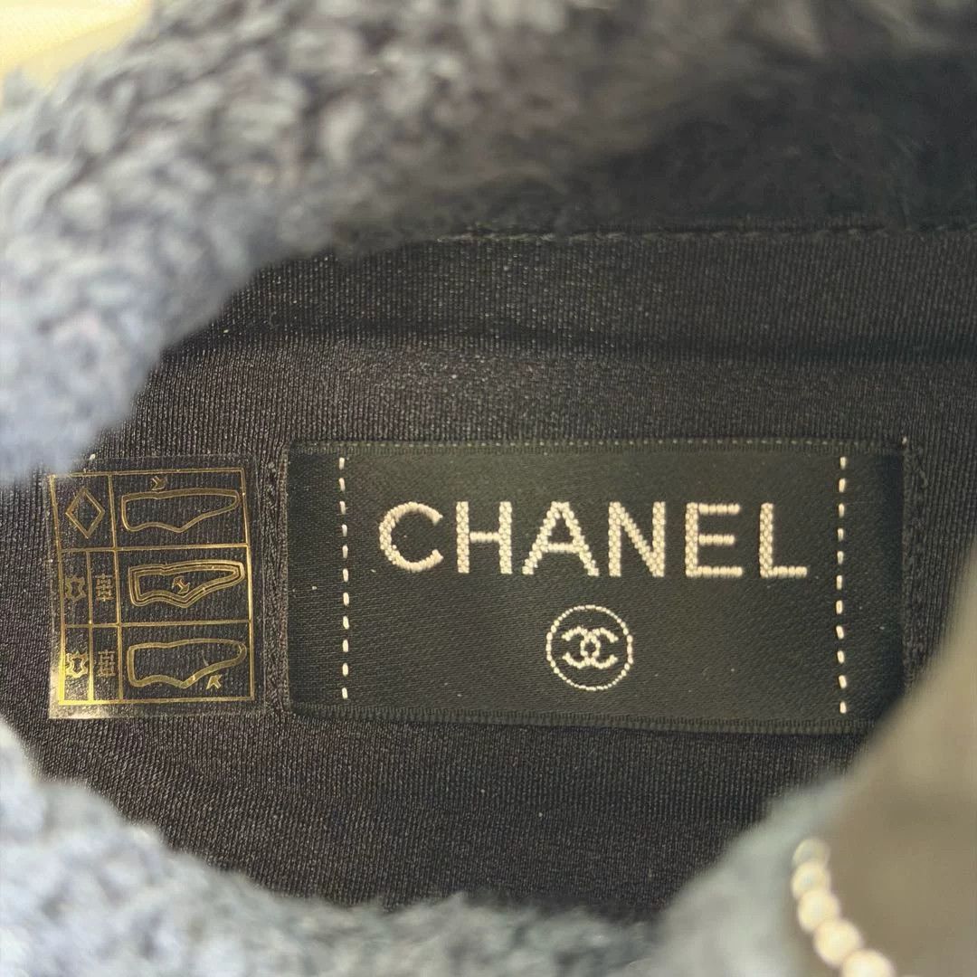 Chanel Chanel Black Gray Stud Sneakers 37 Size US 6 / IT 36 - 8 Thumbnail