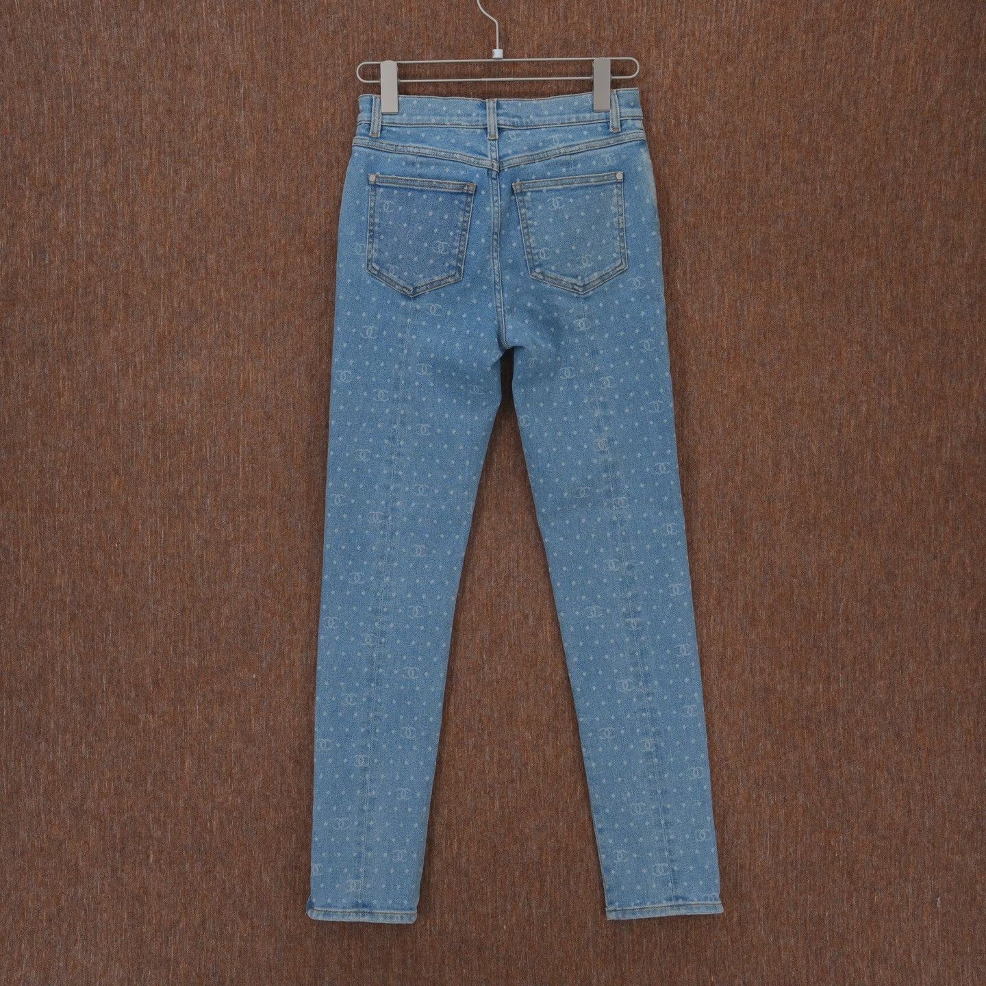 Chanel Chanel 23P Blue Polka Dot Logo Jeans Size 36" / US 14 / IT 50 - 2 Thumbnail