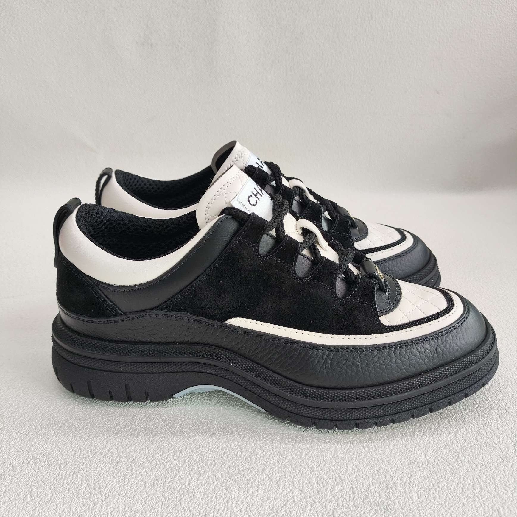 Chanel CHANEL 25B Thick Sole Low-Top Sneakers Size US 4.5 / IT 34.5 - 4 Thumbnail