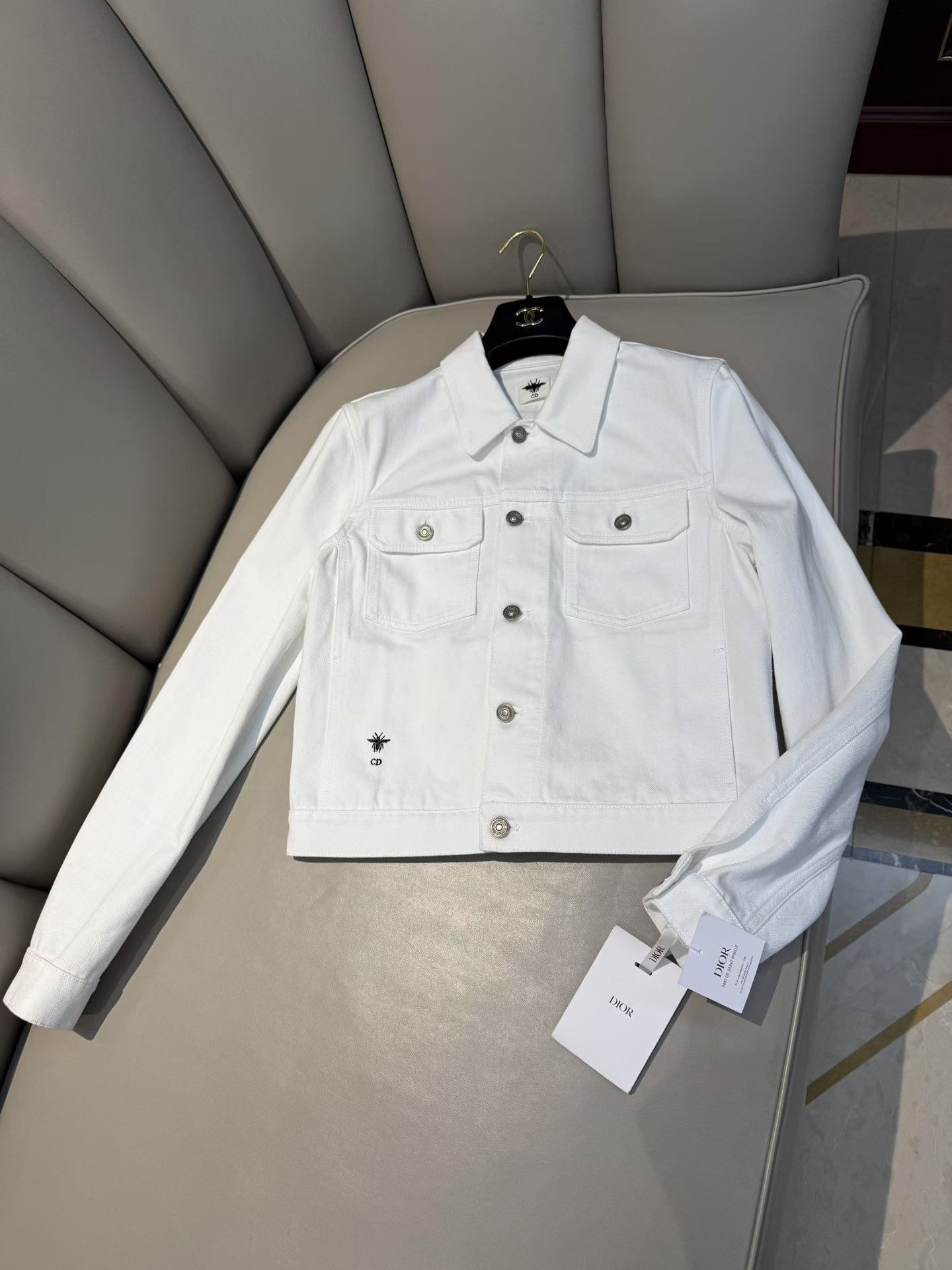 Dior Dior Limited Dinosaur Cropped Denim Jacket Size S / US 4 / IT 40 - 3 Thumbnail