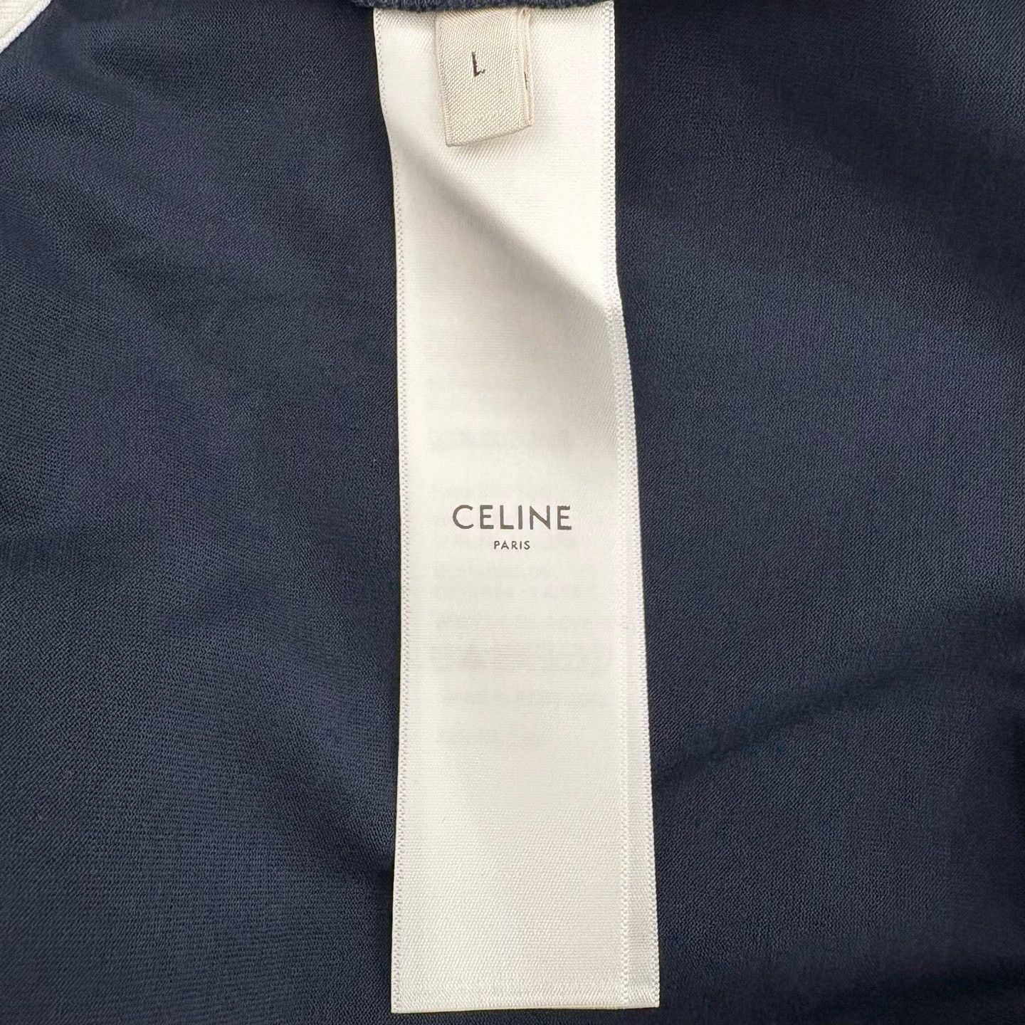 Celine Celine Paris Slogan Black Camisole Size L / US 10 / IT 46 - 4 Thumbnail