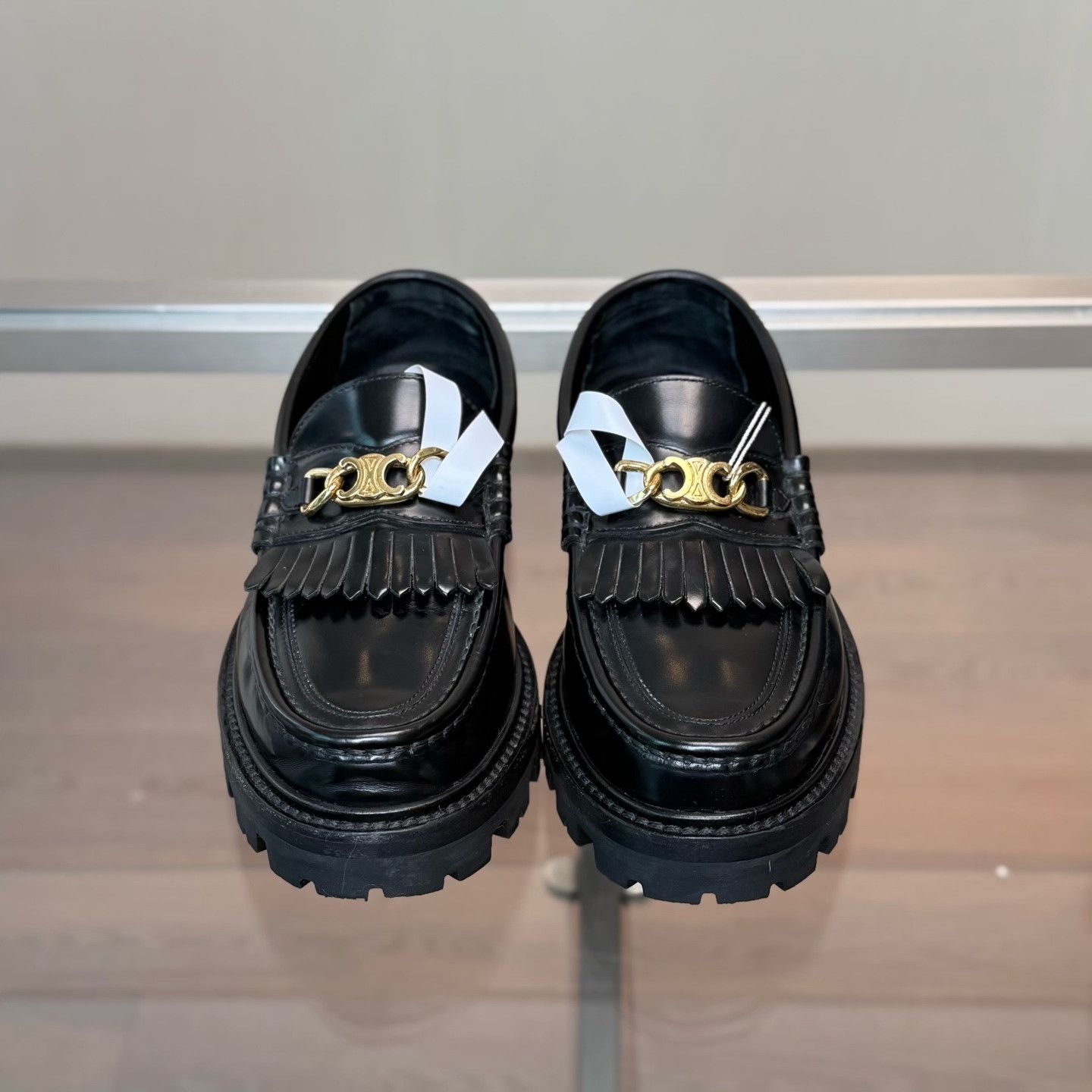 Celine Celine Margaret Chain Fringe Loafers Size US 5 / IT 35 - 4 Thumbnail