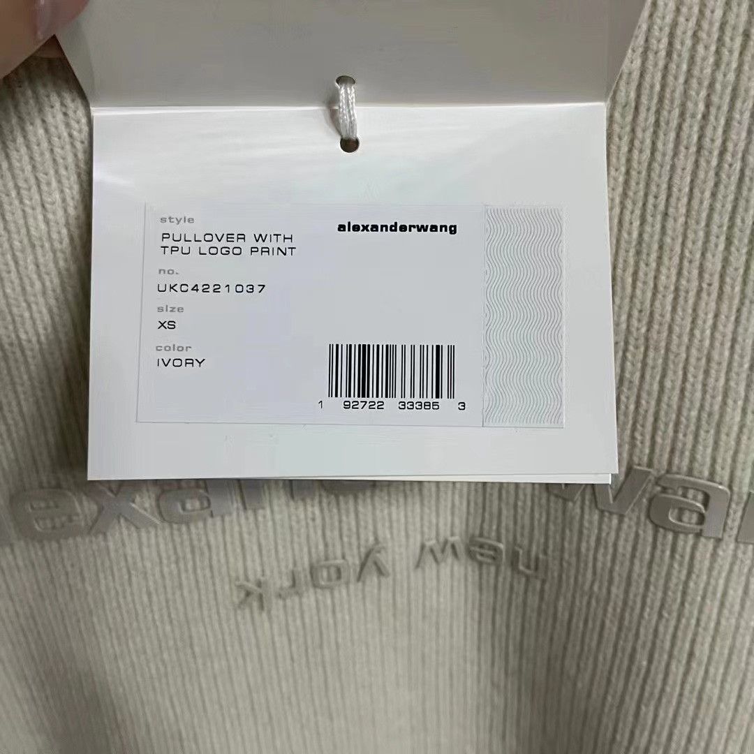 Alexander Wang Alexander Wang Letter Logo Oversized Sweater Size XS / US 0-2 / IT 36-38 - 2 Thumbnail