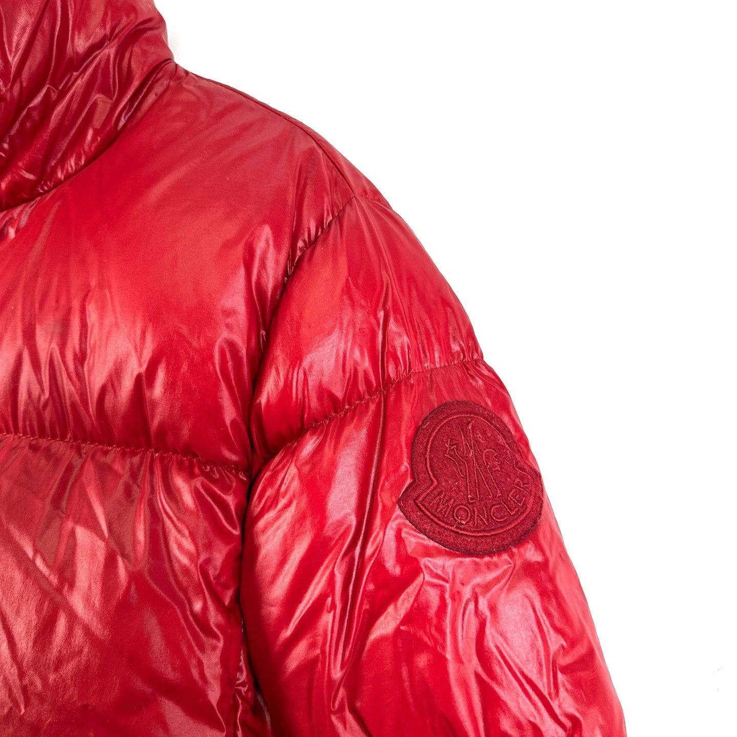 Moncler Moncler Red Shoulder Logo Puffer Jacket Size S / US 4 / IT 40 - 5 Thumbnail