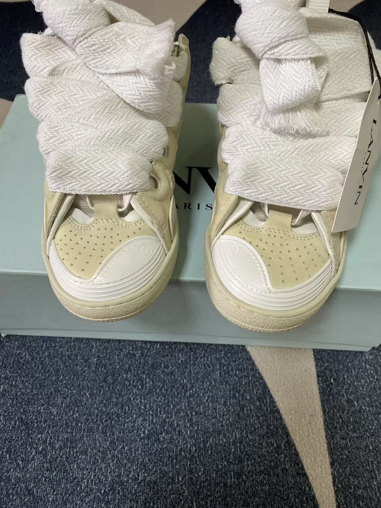 Lanvin Lanvin White Bread Shoes Size 36 Size US 5 / IT 35 - 2 Thumbnail
