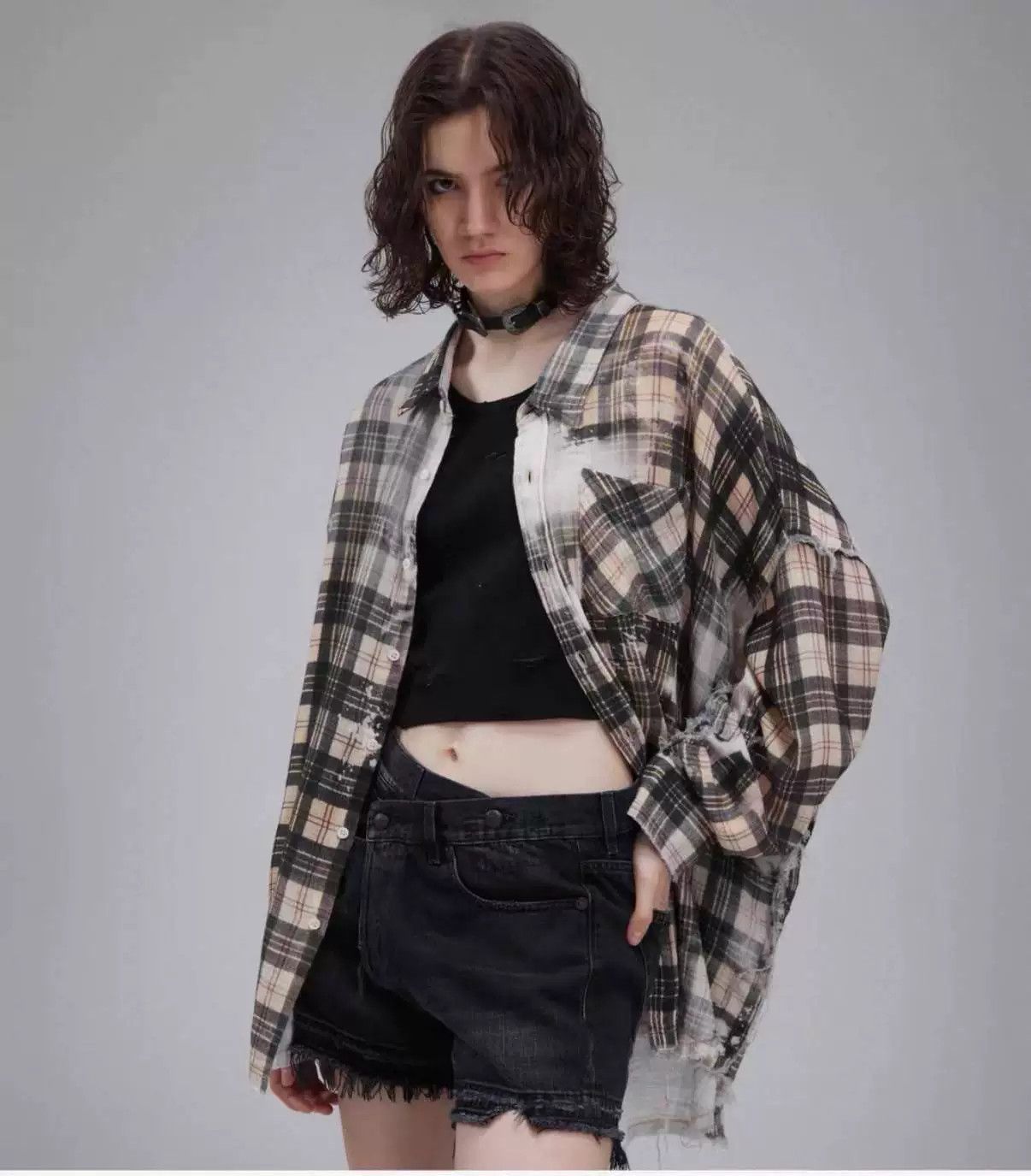 R13 R13 Loose Frayed Plaid Shirt Size S / US 4 / IT 40 - 7 Thumbnail