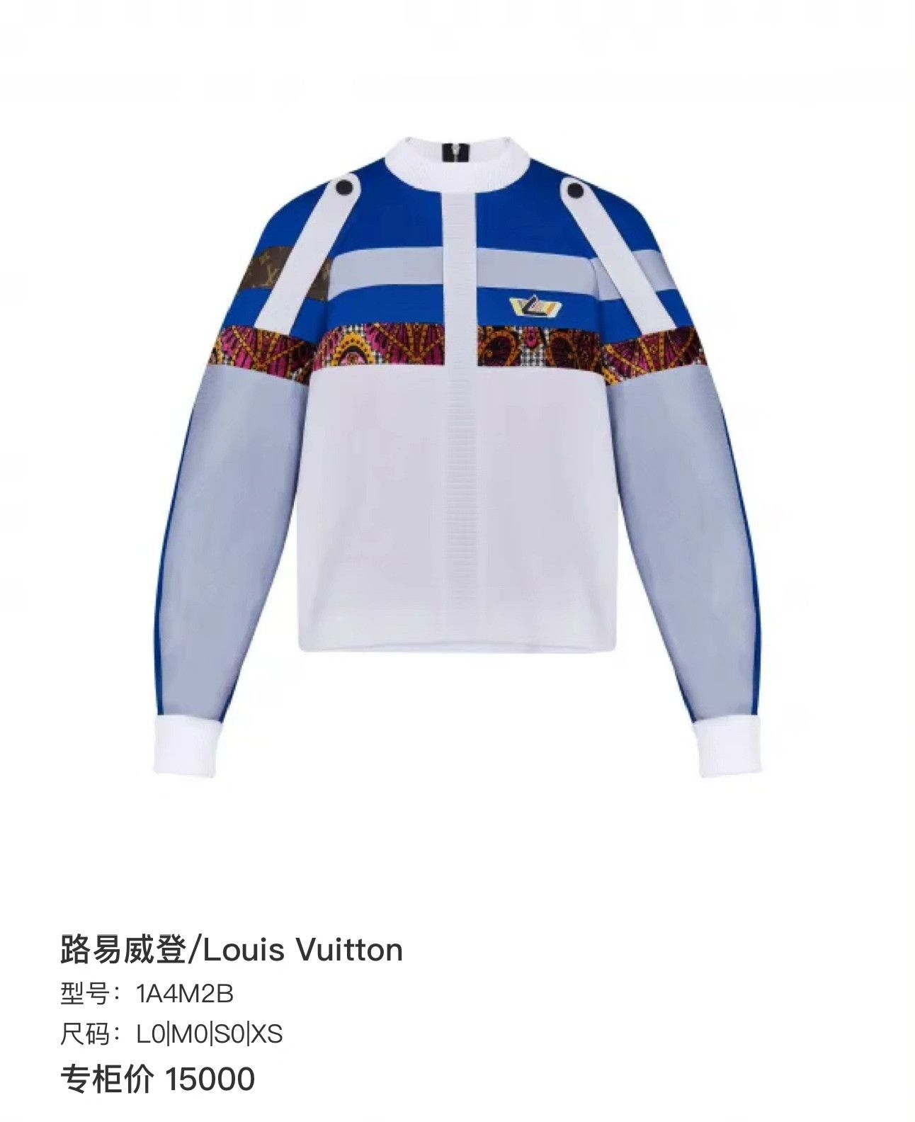 Louis Vuitton Louis Vuitton Colorblock Zip Raglan Sweatshirt Size S / US 4 / IT 40 - 9 Thumbnail