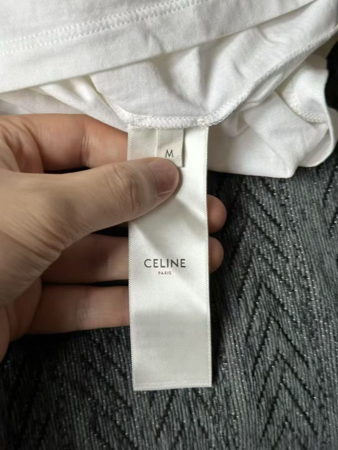 Celine Celine White Carriage Print Short-Sleeve T-Shirt Size M / US 6-8 / IT 42-44 - 4 Thumbnail
