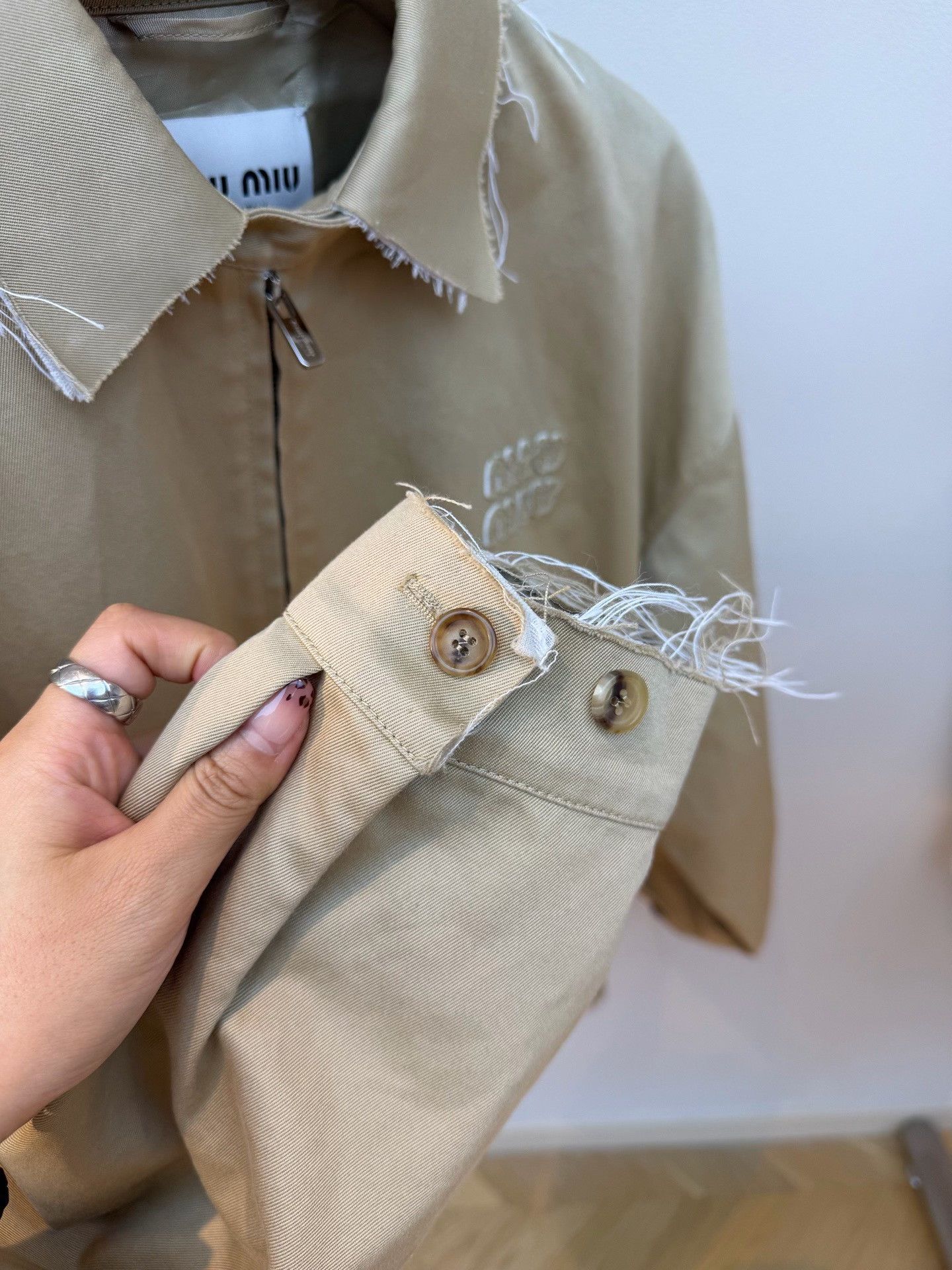 Miu Miu Miumiu SS22 Letter Jacquard Zip Jacket Size XS / US 0-2 / IT 36-38 - 6 Thumbnail