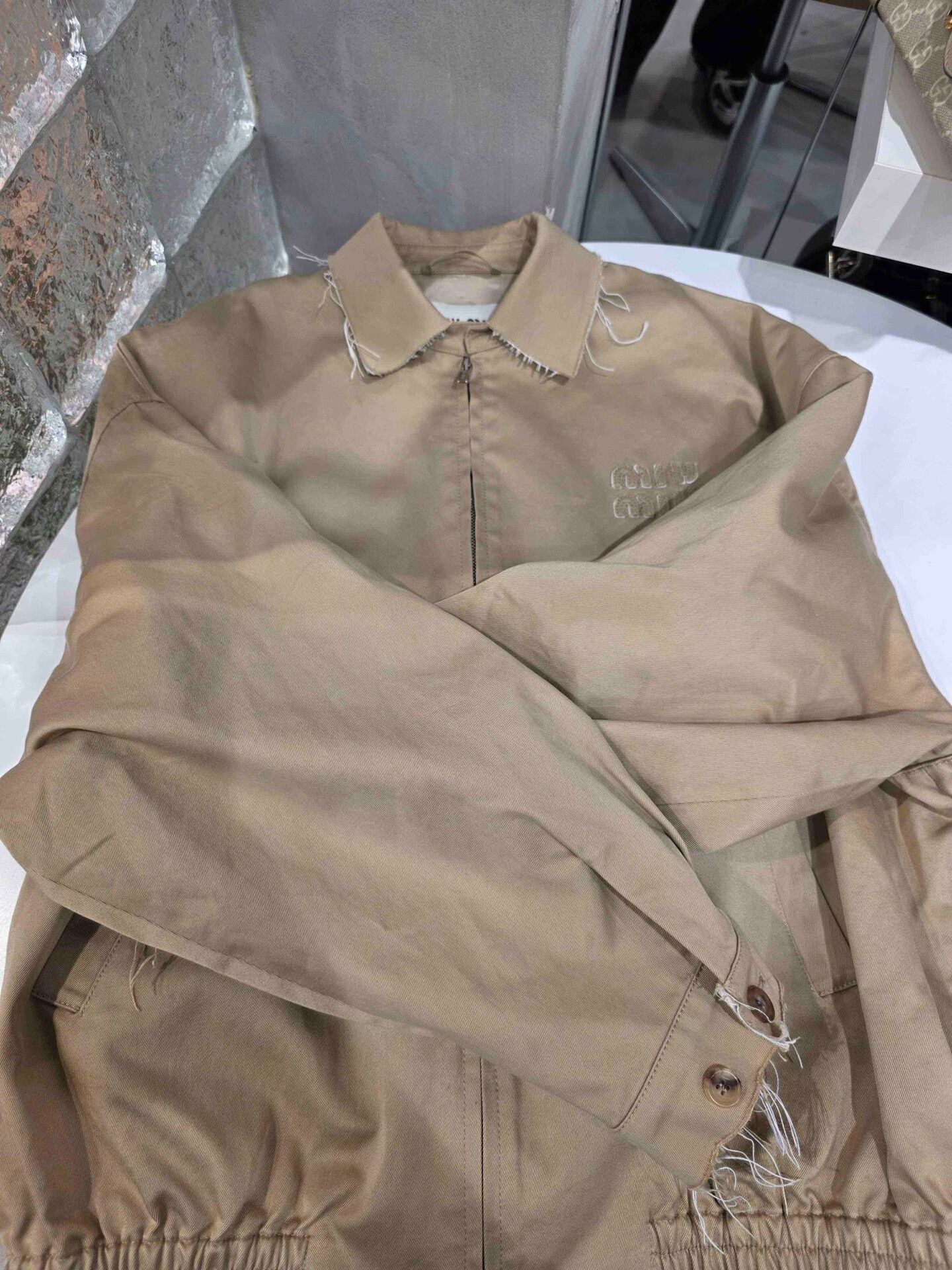 Miu Miu Miumiu SS22 Letter Jacquard Zip Jacket Size XS / US 0-2 / IT 36-38 - 7 Thumbnail