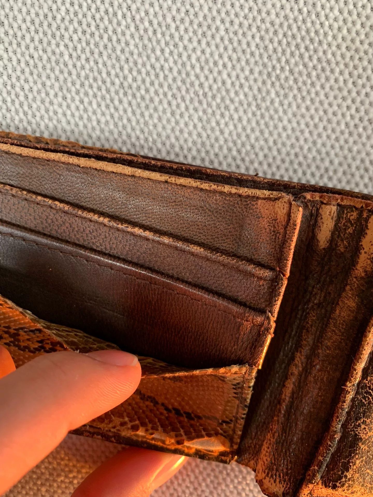 KMRii Snake Print Leather Studded Gem Wallet Size ONE SIZE - 6 Thumbnail