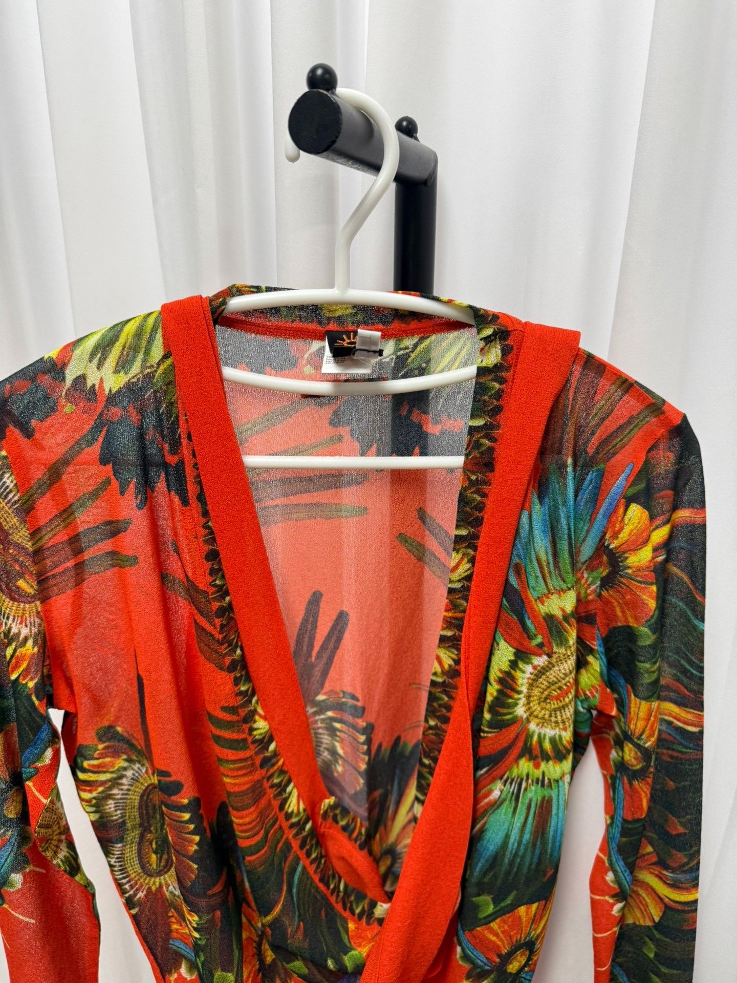 Jean Paul Gaultier Jean Paul Gaultier Mesh Wrap Tie Cardigan Size S / US 4 / IT 40 - 4 Thumbnail