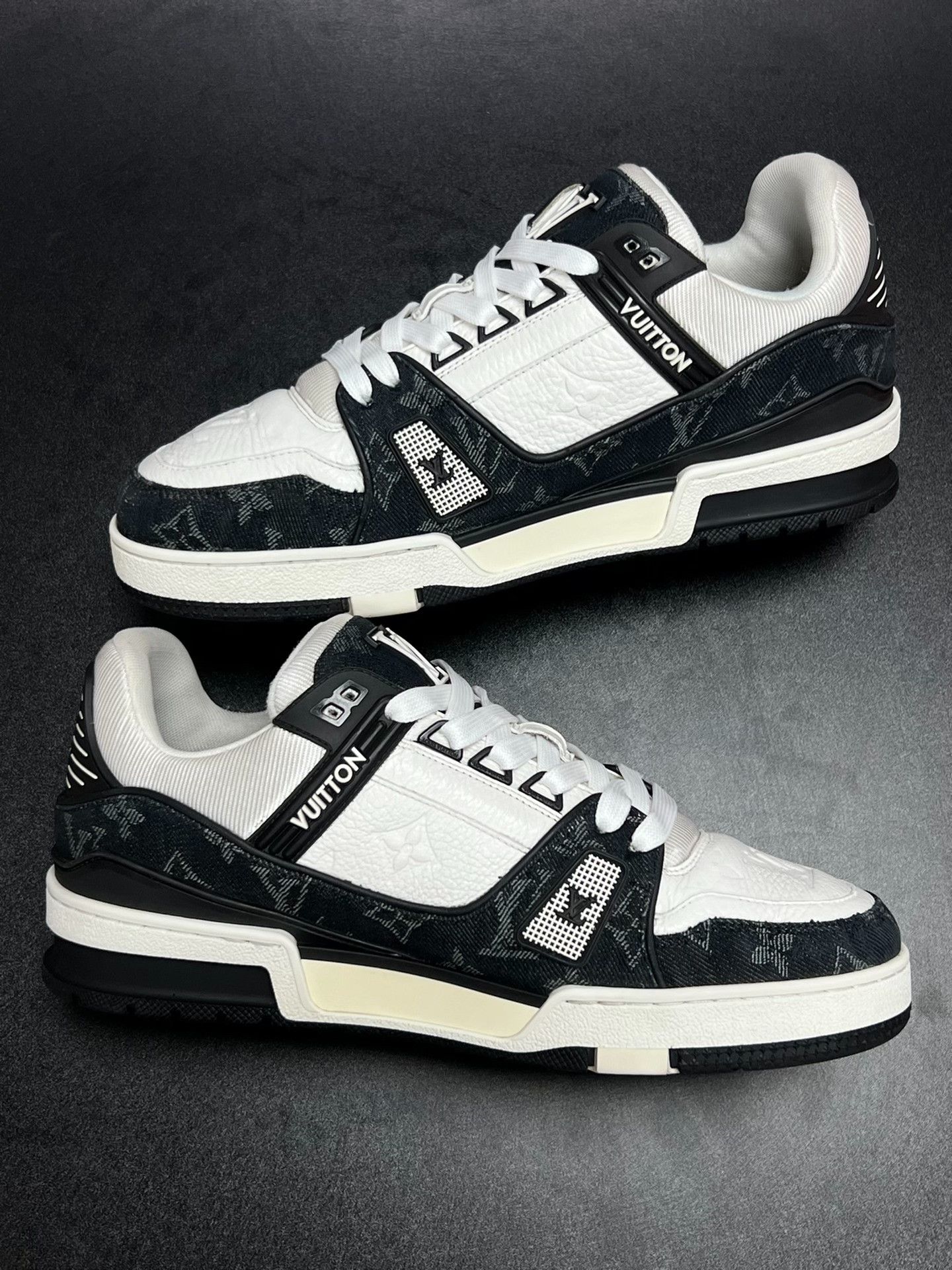 Louis Vuitton Louis Vuitton Training Denim Black Lowtop Sneakers 7 Men Size US 7 / EU 40 - 6 Thumbnail
