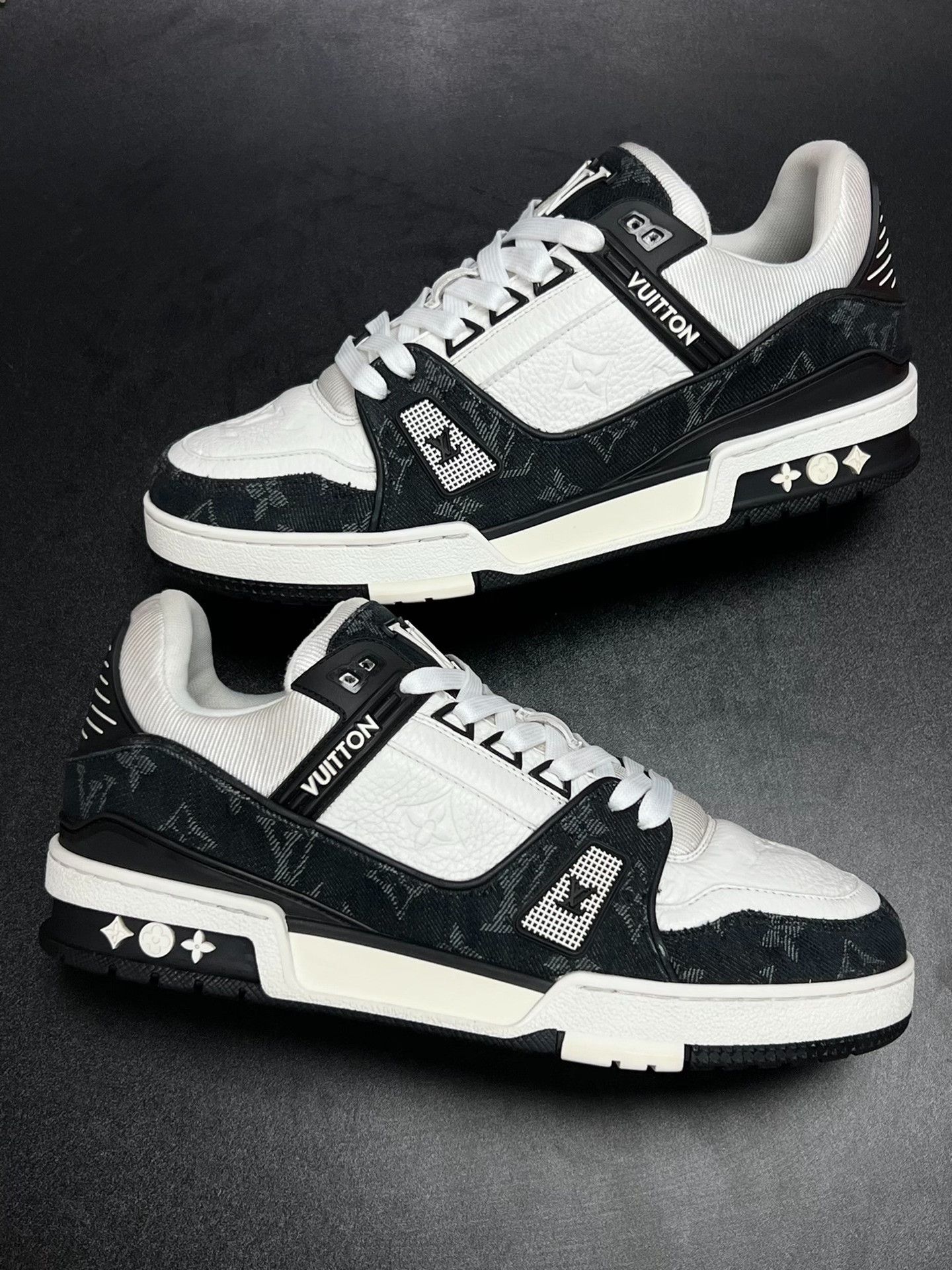 Louis Vuitton Louis Vuitton Training Denim Black Lowtop Sneakers 7 Men Size US 7 / EU 40 - 5 Thumbnail