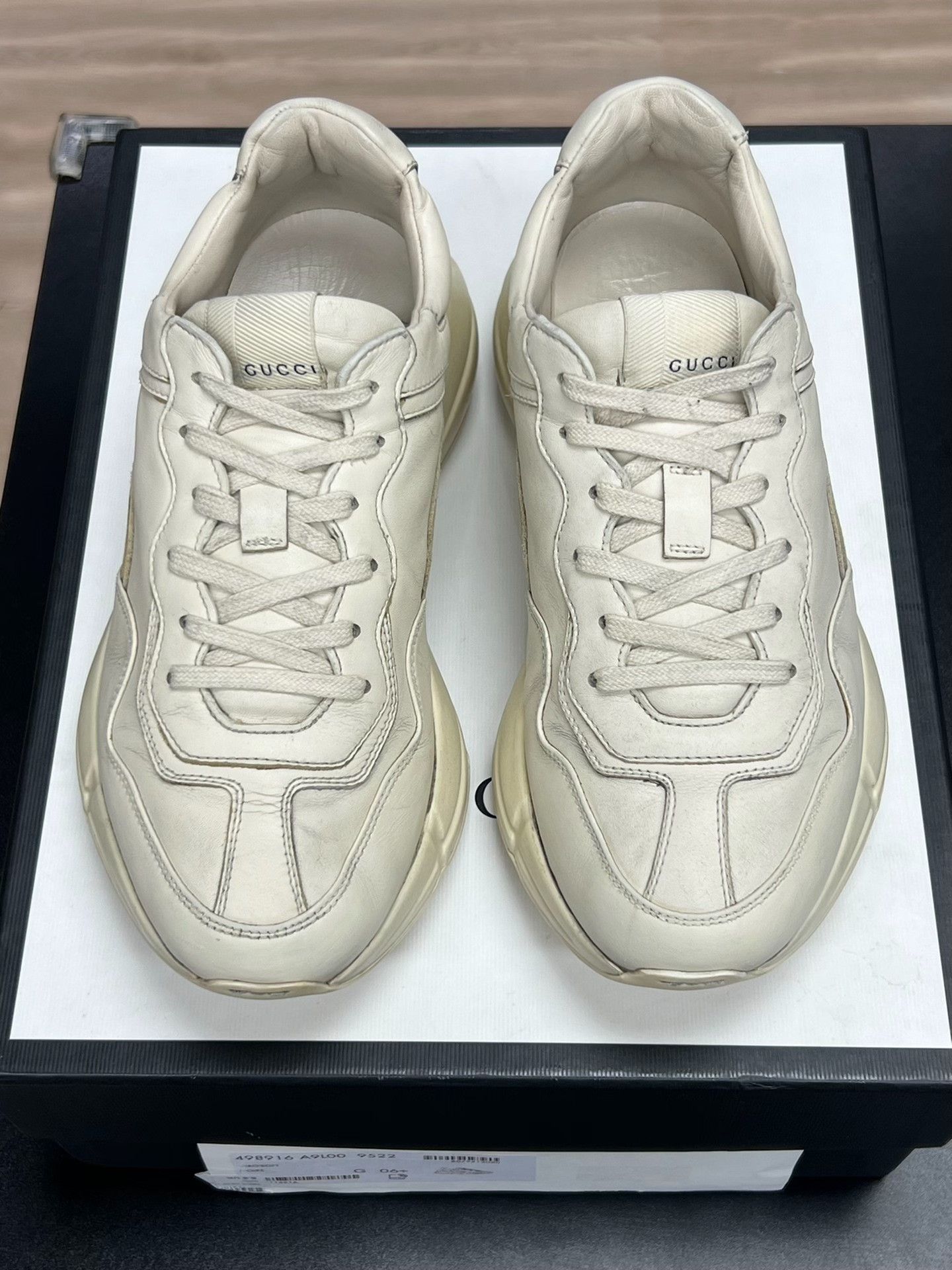 Gucci Gucci Distressed White Lowtop Sneakers 7.5 Men Size US 7.5 / EU 40-41 - 3 Thumbnail