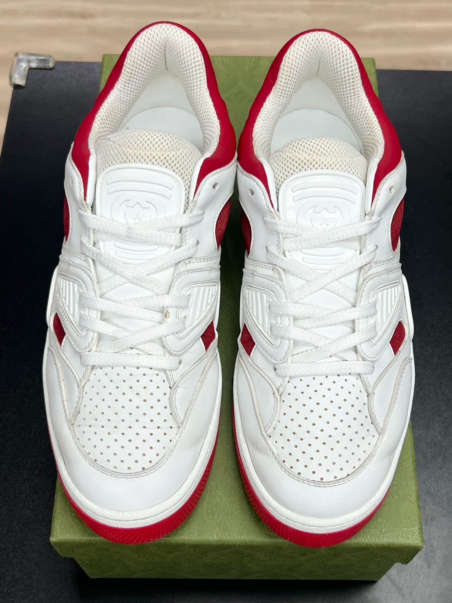 Gucci Gucci Red Lowtop Sneakers 9 Men Size US 9 / EU 42 - 3 Thumbnail