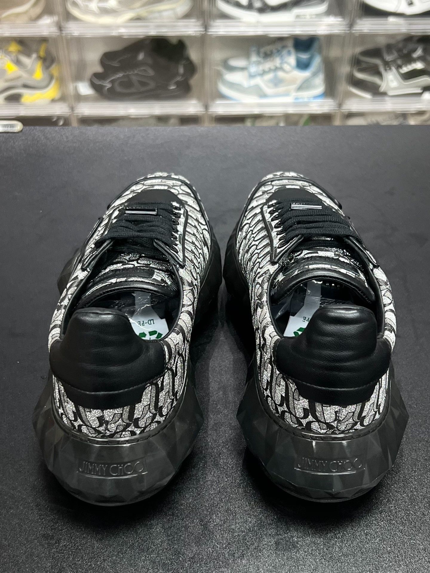 Jimmy Choo Jimmy Choo Casual Silver Lowtop Sneakers us_8-5 Women Size US 8.5 / IT 38.5 - 7 Thumbnail