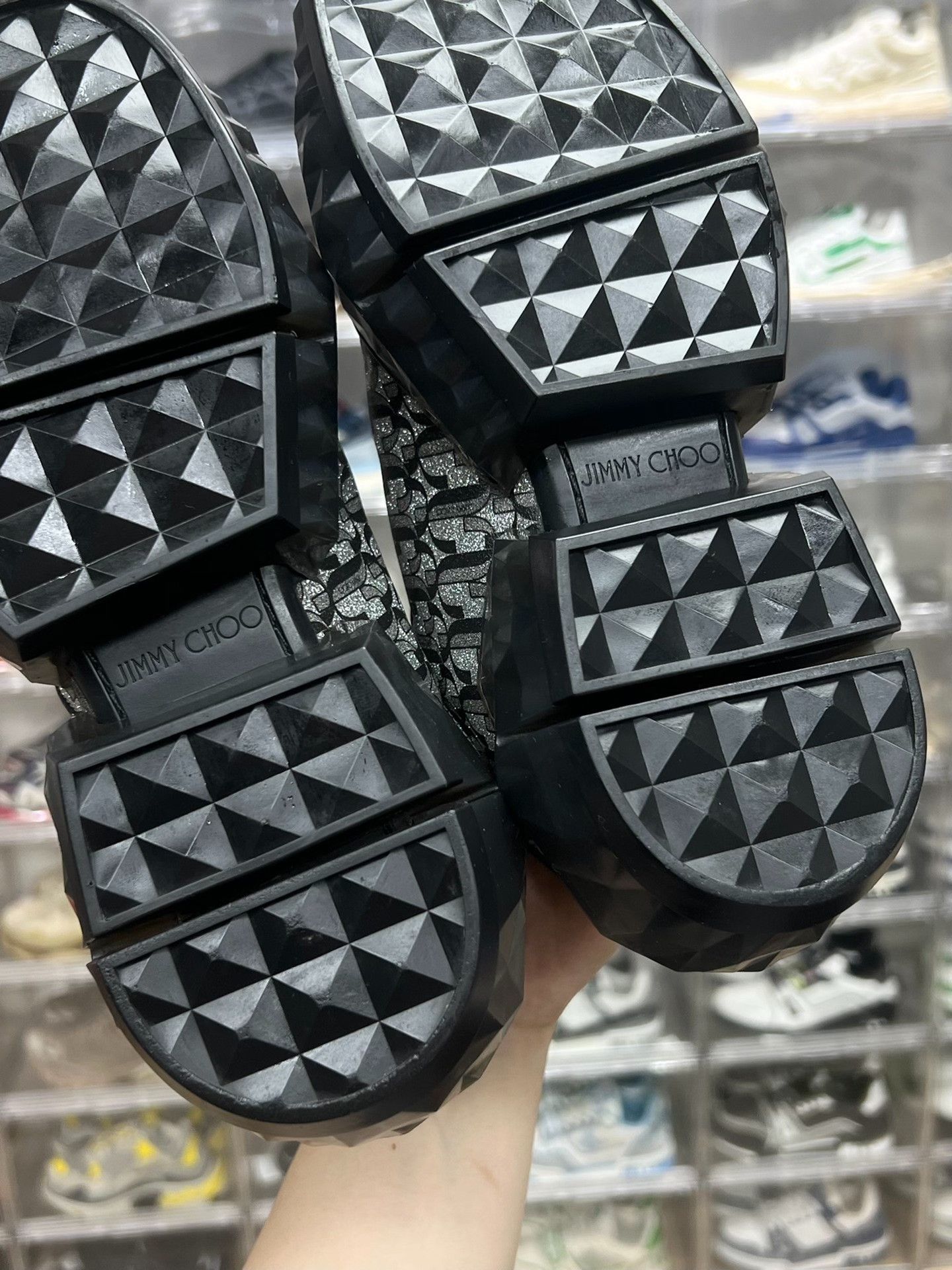 Jimmy Choo Jimmy Choo Casual Silver Lowtop Sneakers us_8-5 Women Size US 8.5 / IT 38.5 - 9 Thumbnail