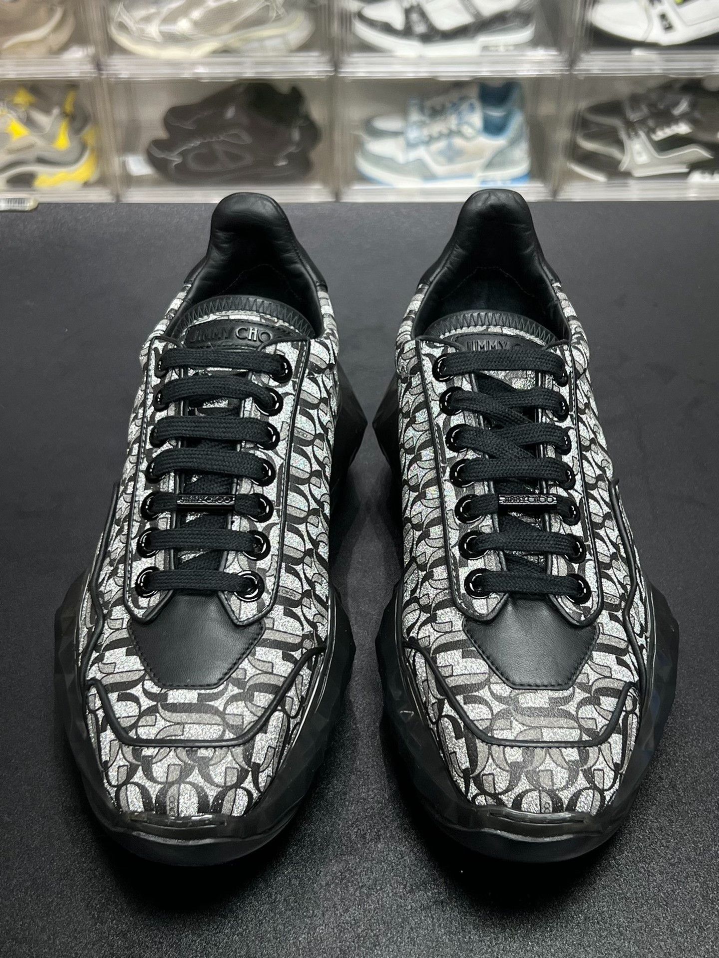 Jimmy Choo Jimmy Choo Casual Silver Lowtop Sneakers us_8-5 Women Size US 8.5 / IT 38.5 - 2 Thumbnail