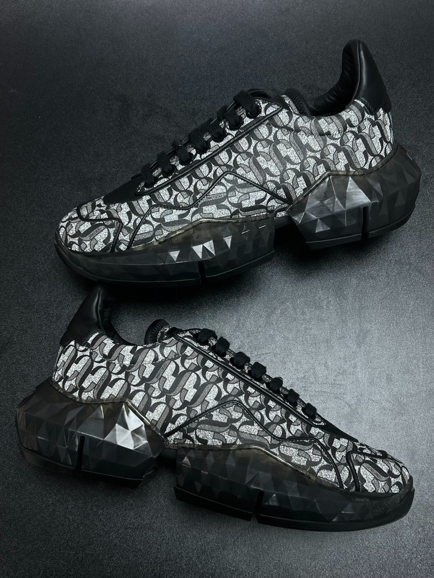 Jimmy Choo Jimmy Choo Casual Silver Lowtop Sneakers us_8-5 Women Size US 8.5 / IT 38.5 - 5 Thumbnail