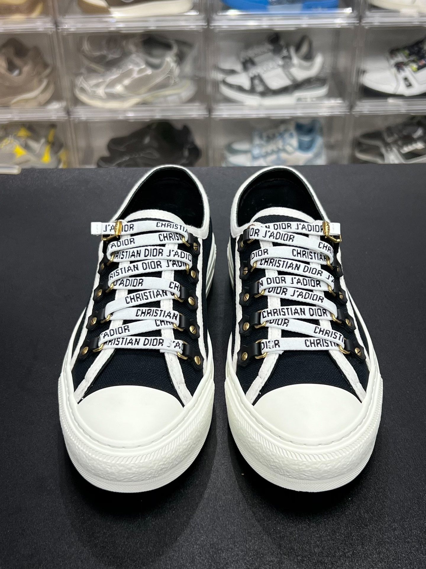 Dior Dior Black Lowtop Sneakers us_8 Women Size US 8 / IT 38 - 2 Thumbnail