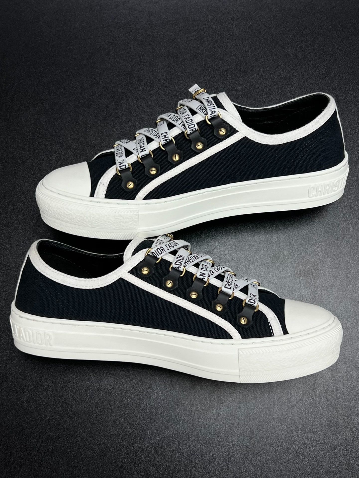 Dior Dior Black Lowtop Sneakers us_8 Women Size US 8 / IT 38 - 6 Thumbnail