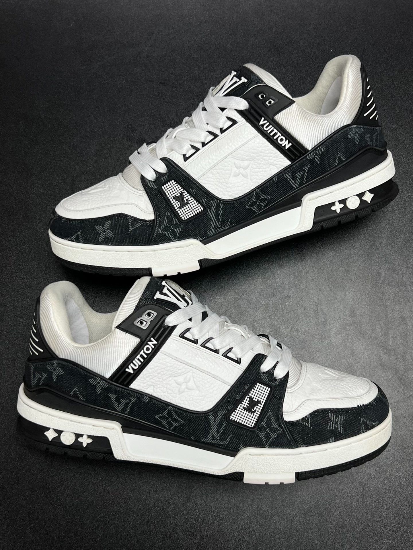 Louis Vuitton Louis Vuitton Training Denim Black Lowtop Sneakers 8.5 Men Size US 8.5 / EU 41-42 - 5 Thumbnail