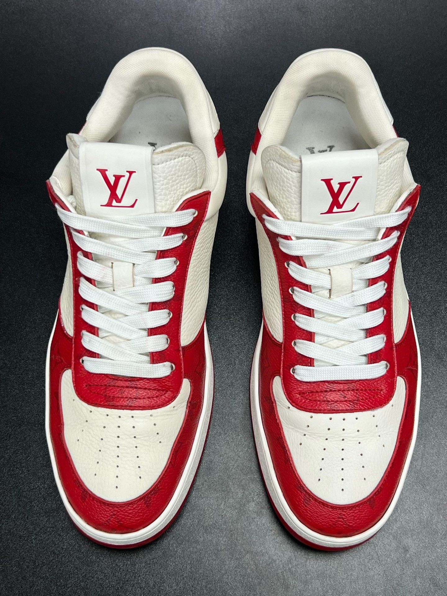 Louis Vuitton Louis Vuitton Red Lowtop Sneakers 10 Men Size US 10 / EU 43 - 3 Thumbnail