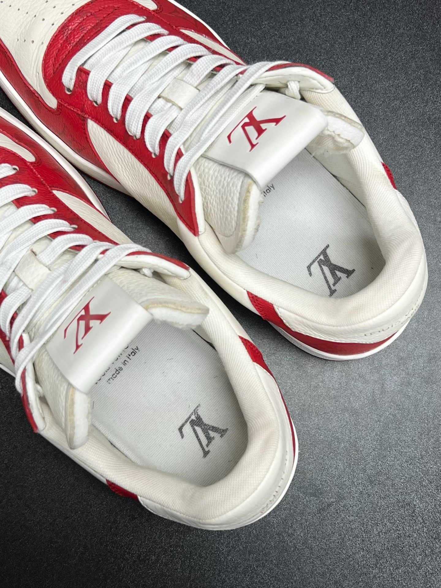 Louis Vuitton Louis Vuitton Red Lowtop Sneakers 10 Men Size US 10 / EU 43 - 4 Thumbnail