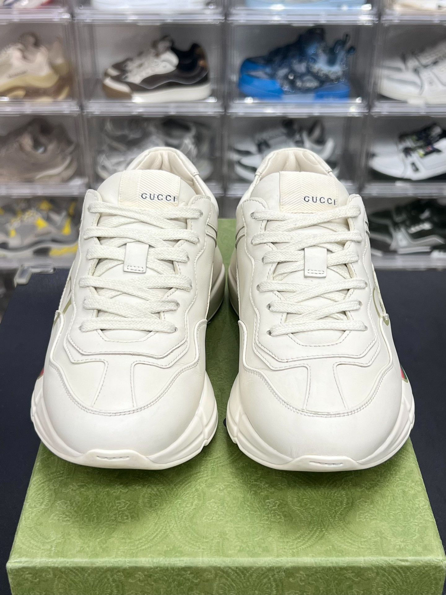 Gucci Gucci Retro White Lowtop Sneakers us_6 Women Size US 6 / IT 36 - 2 Thumbnail