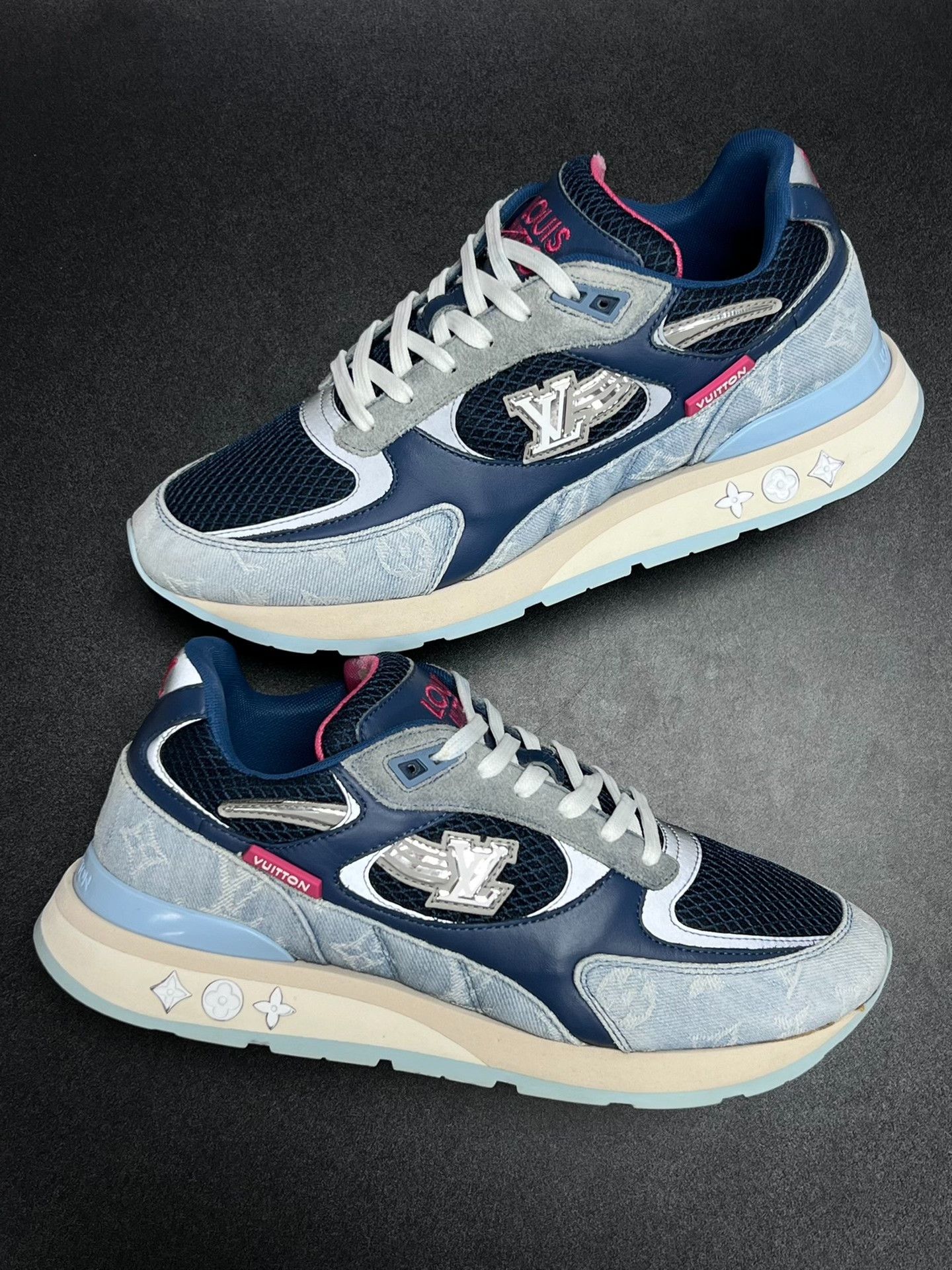 Louis Vuitton Louis Vuitton Denim Blue Lowtop Sneakers 8 Men Size US 8 / EU 41 - 5 Thumbnail
