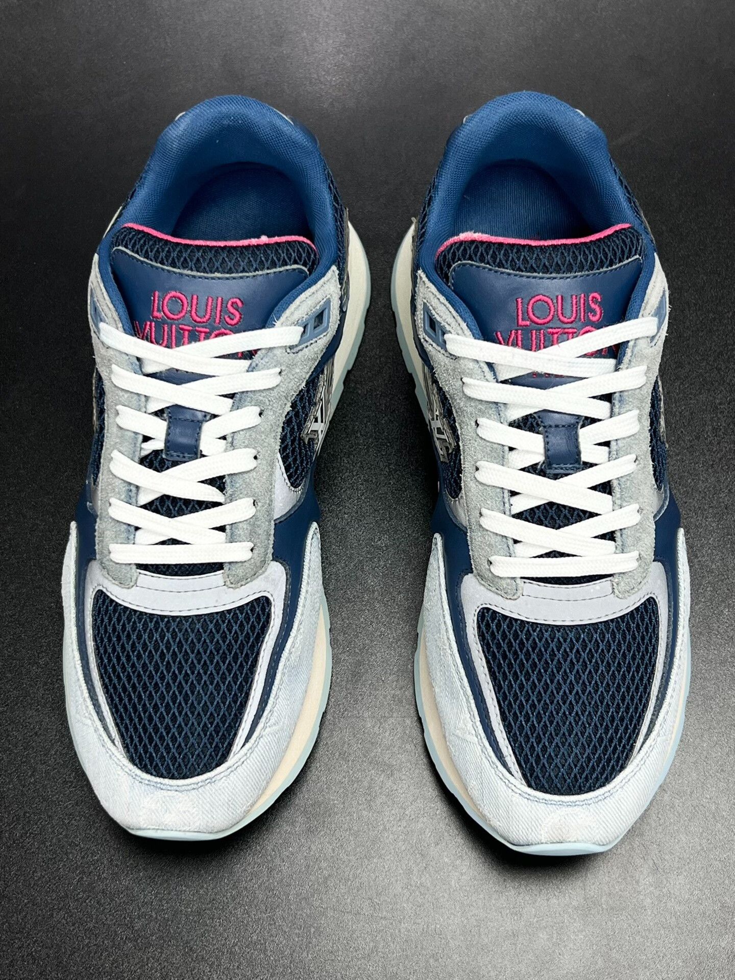 Louis Vuitton Louis Vuitton Denim Blue Lowtop Sneakers 8 Men Size US 8 / EU 41 - 3 Thumbnail