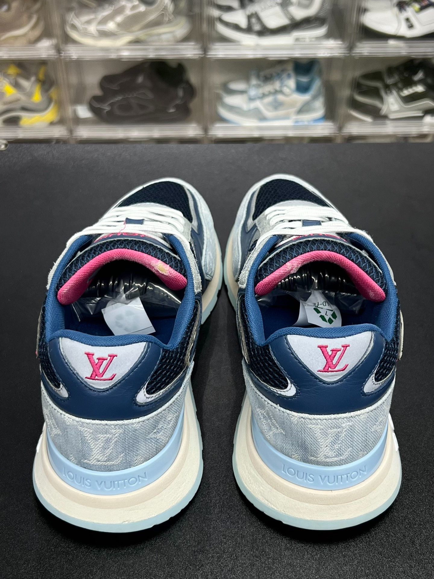 Louis Vuitton Louis Vuitton Denim Blue Lowtop Sneakers 8 Men Size US 8 / EU 41 - 7 Thumbnail