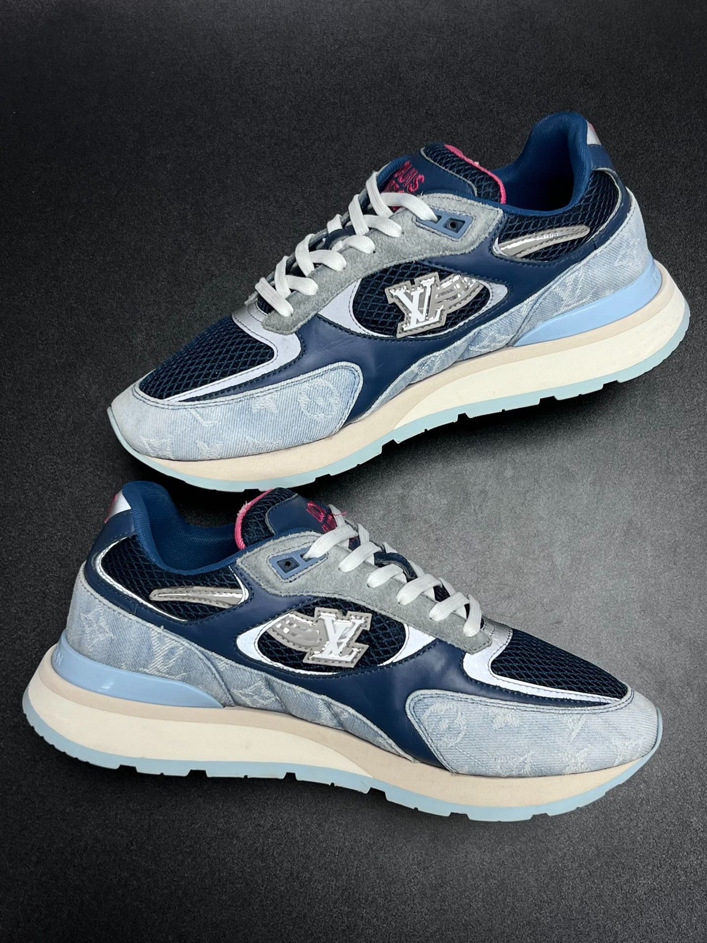 Louis Vuitton Louis Vuitton Denim Blue Lowtop Sneakers 8 Men Size US 8 / EU 41 - 6 Thumbnail