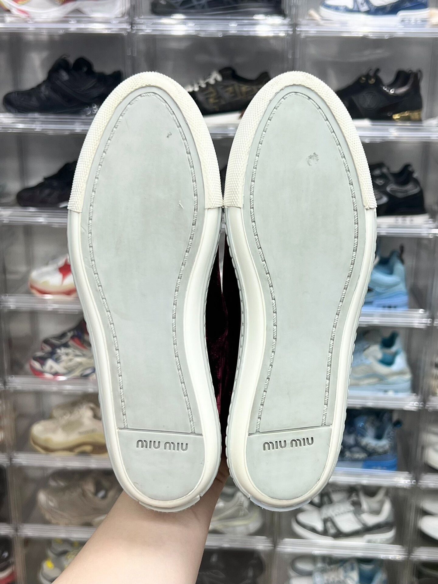 Miu Miu Miu Miu Red Lowtop Sneakers us_7 Women Size US 7 / IT 37 - 8 Thumbnail