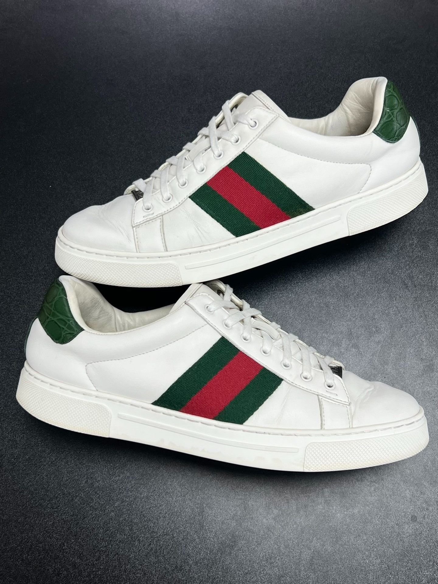 Gucci Gucci White Lowtop Sneakers 8 Men Size US 8 / EU 41 - 4 Thumbnail