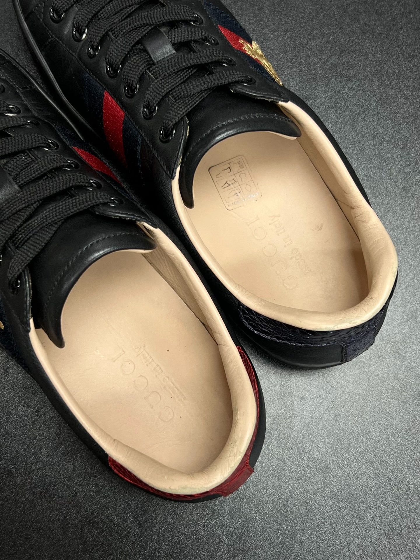 Gucci Gucci Embroidered Black Lowtop Sneakers 6.5 Men Size US 6.5 / EU 39-40 - 4 Thumbnail