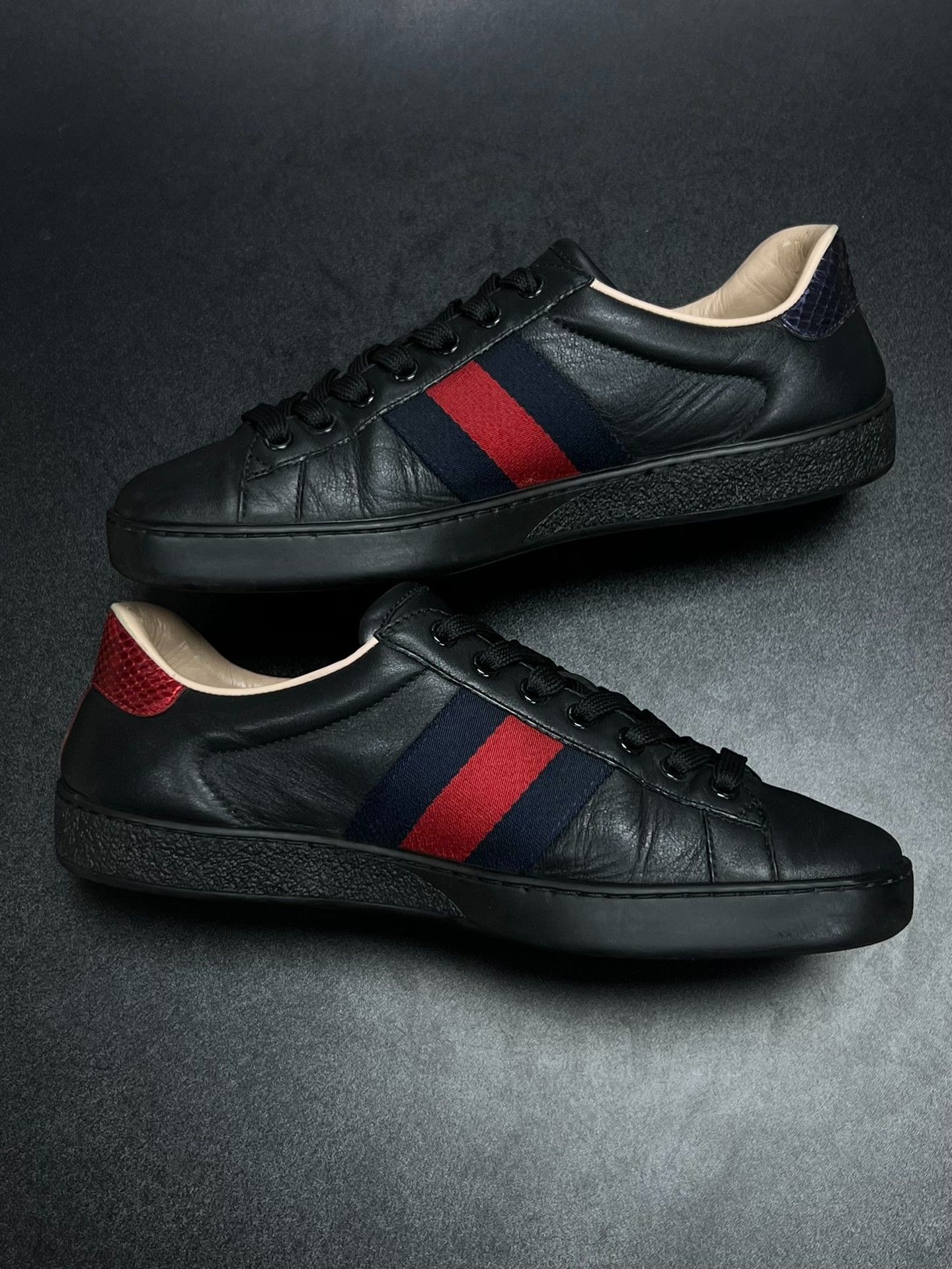 Gucci Gucci Embroidered Black Lowtop Sneakers 6.5 Men Size US 6.5 / EU 39-40 - 6 Thumbnail