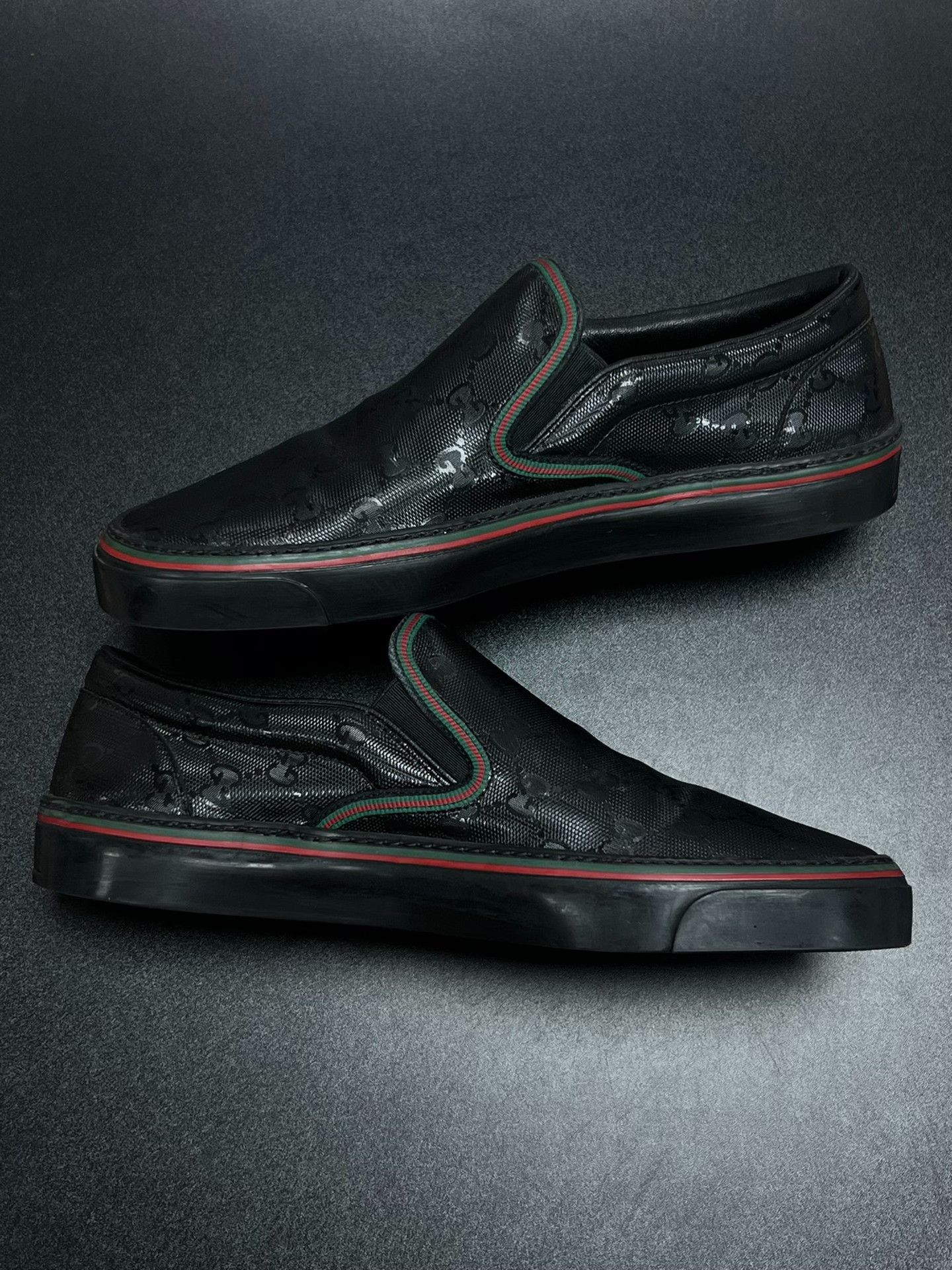 Gucci Gucci Tennis Black Lowtop Sneakers 7 Men Size US 7 / EU 40 - 6 Thumbnail