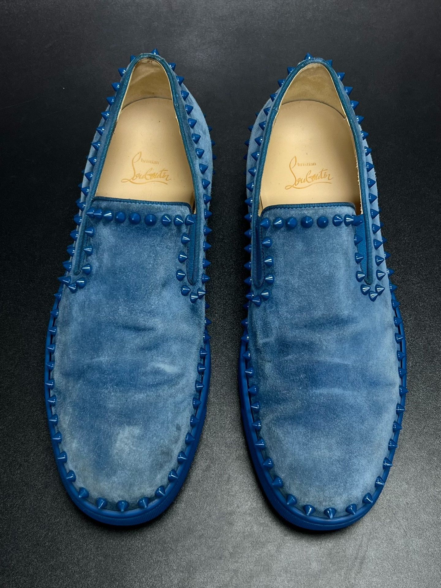 Christian Louboutin Christian Louboutin Blue Lowtop Sneakers 10.5 Men Size US 10.5 / EU 43-44 - 3 Thumbnail