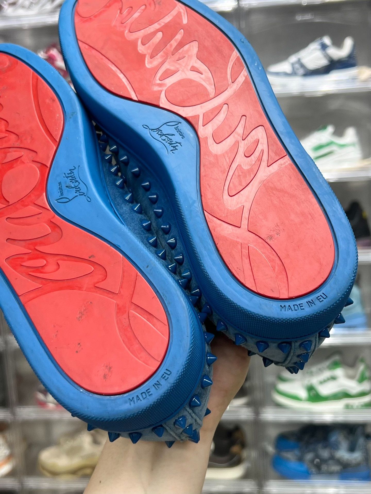 Christian Louboutin Christian Louboutin Blue Lowtop Sneakers 10.5 Men Size US 10.5 / EU 43-44 - 9 Thumbnail