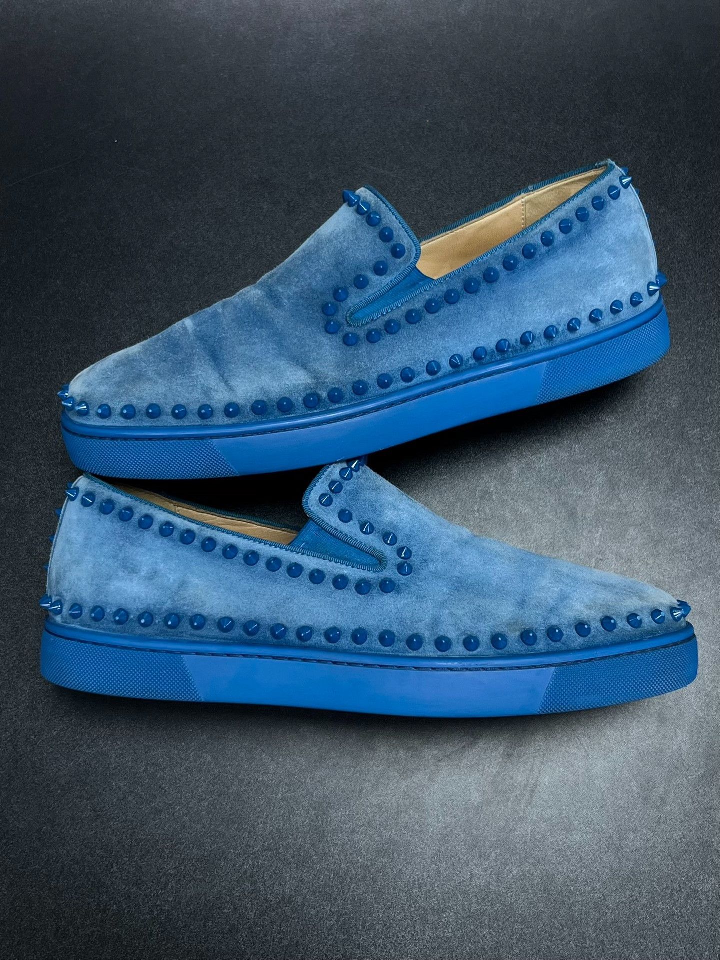 Christian Louboutin Christian Louboutin Blue Lowtop Sneakers 10.5 Men Size US 10.5 / EU 43-44 - 5 Thumbnail