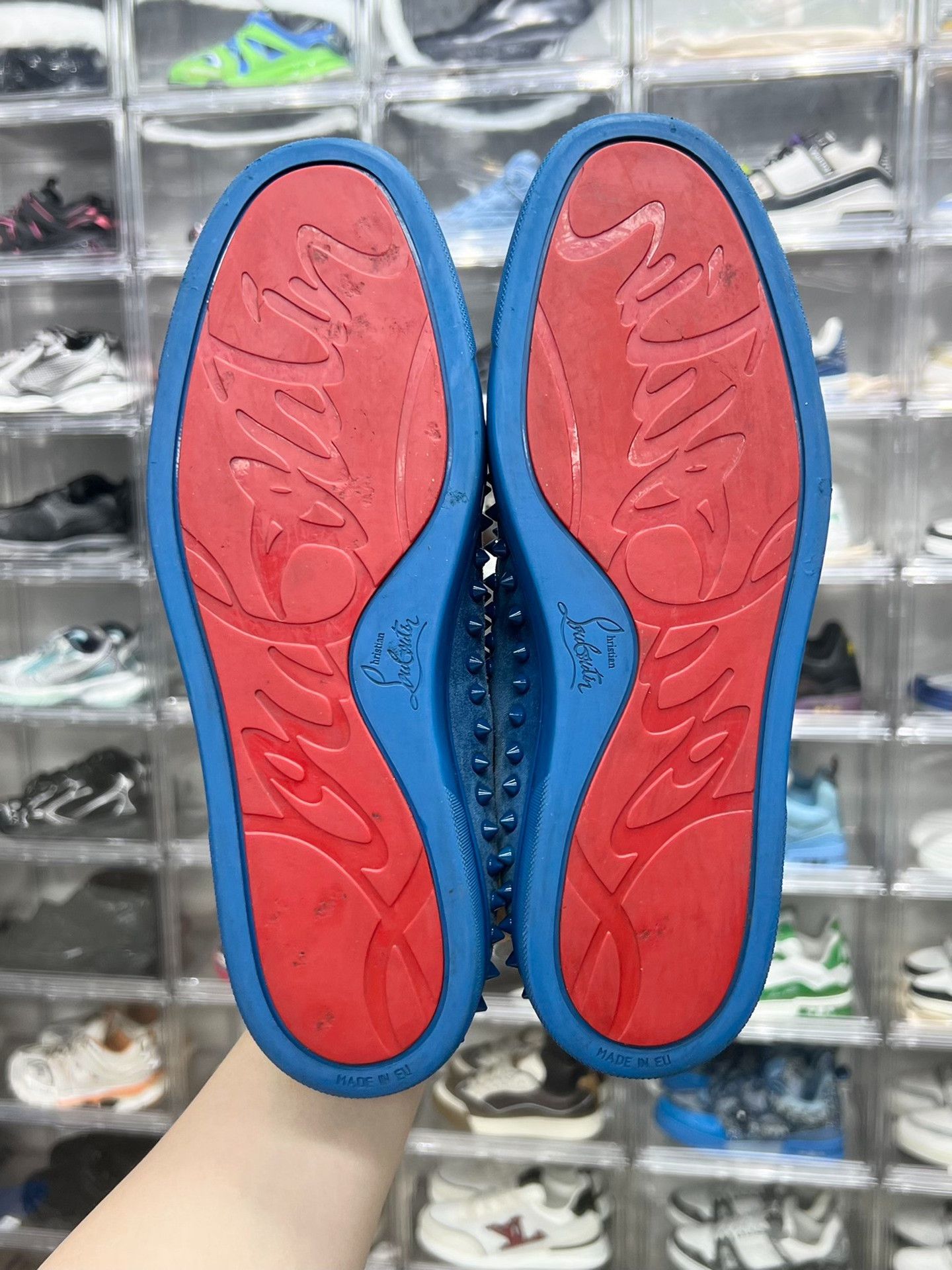 Christian Louboutin Christian Louboutin Blue Lowtop Sneakers 10.5 Men Size US 10.5 / EU 43-44 - 8 Thumbnail
