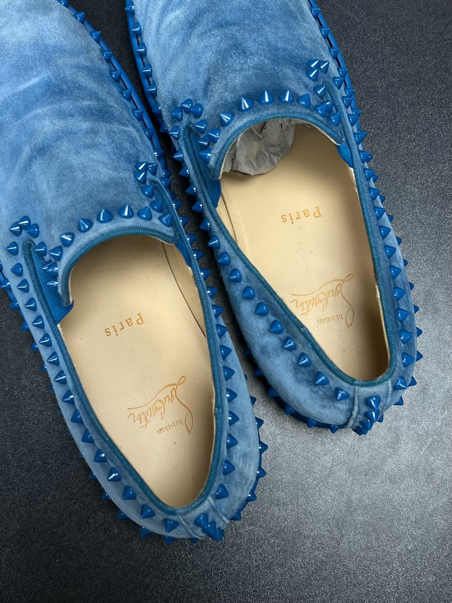 Christian Louboutin Christian Louboutin Blue Lowtop Sneakers 10.5 Men Size US 10.5 / EU 43-44 - 4 Thumbnail