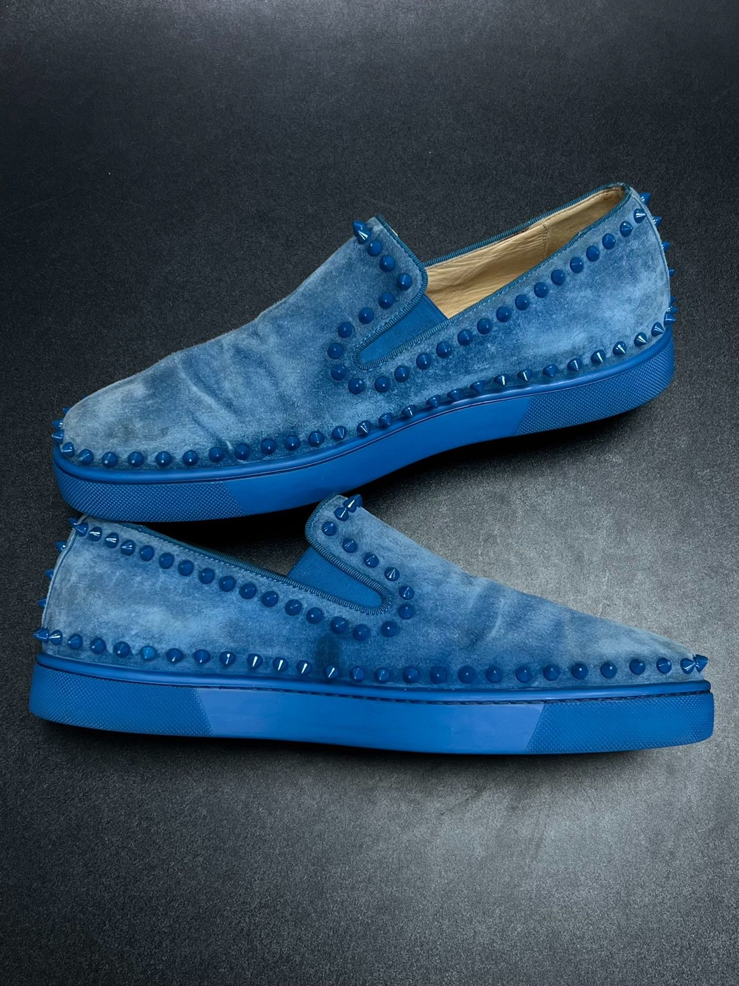 Christian Louboutin Christian Louboutin Blue Lowtop Sneakers 10.5 Men Size US 10.5 / EU 43-44 - 6 Thumbnail