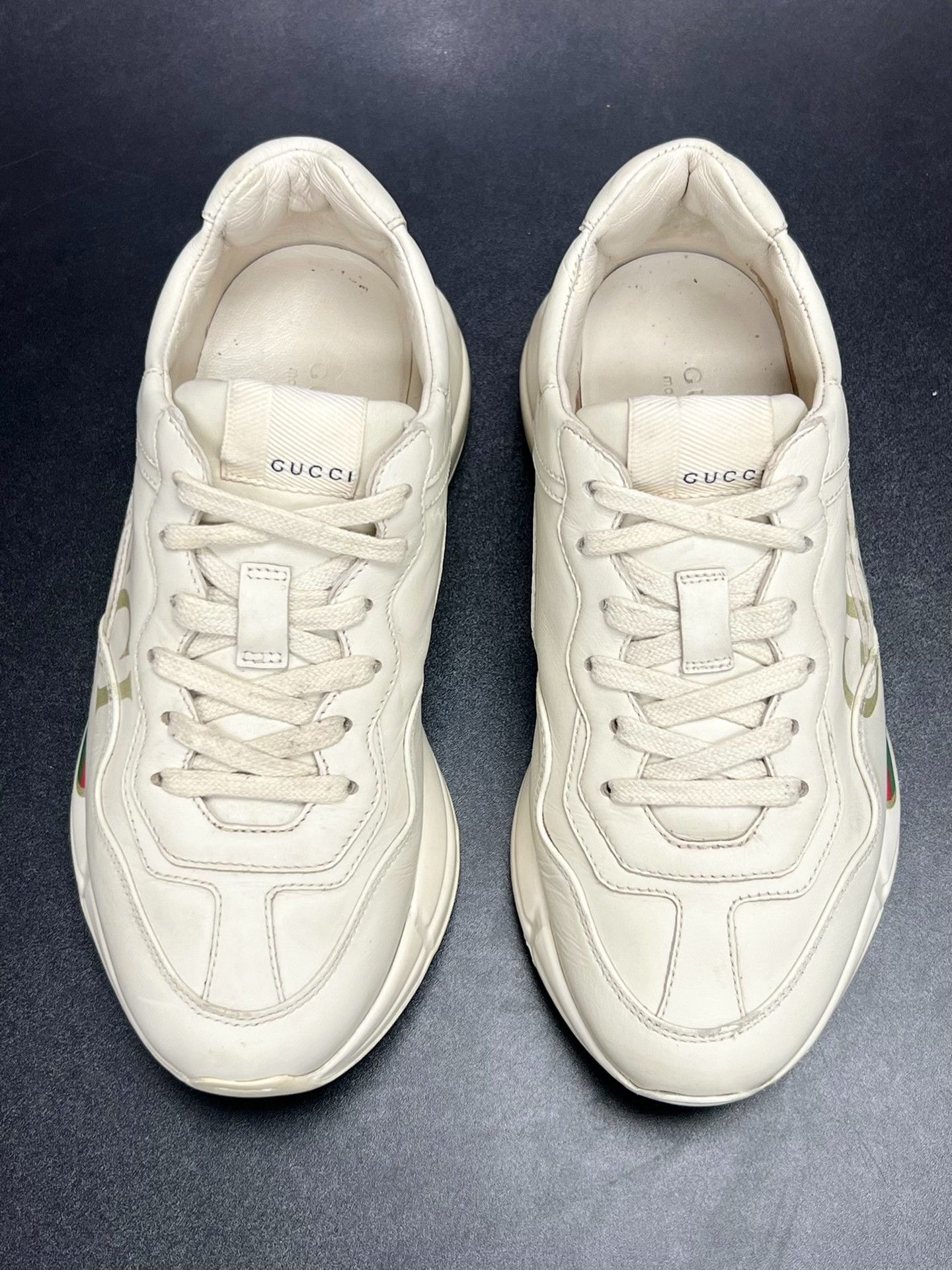 Gucci Gucci Retro White Lowtop Sneakers us_6-5 Women Size US 6.5 / IT 36.5 - 3 Thumbnail