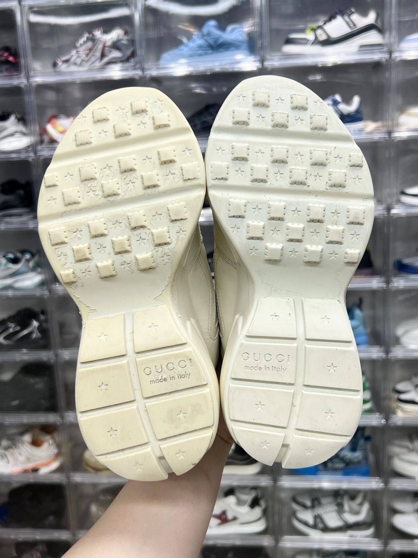 Gucci Gucci Retro White Lowtop Sneakers us_6-5 Women Size US 6.5 / IT 36.5 - 8 Thumbnail