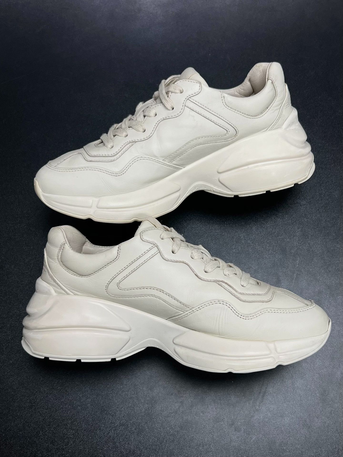 Gucci Gucci Retro White Lowtop Sneakers us_6-5 Women Size US 6.5 / IT 36.5 - 6 Thumbnail