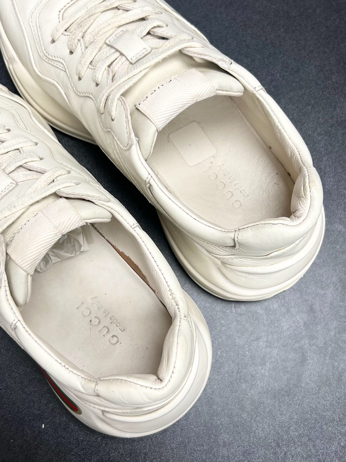Gucci Gucci Retro White Lowtop Sneakers us_6-5 Women Size US 6.5 / IT 36.5 - 4 Thumbnail