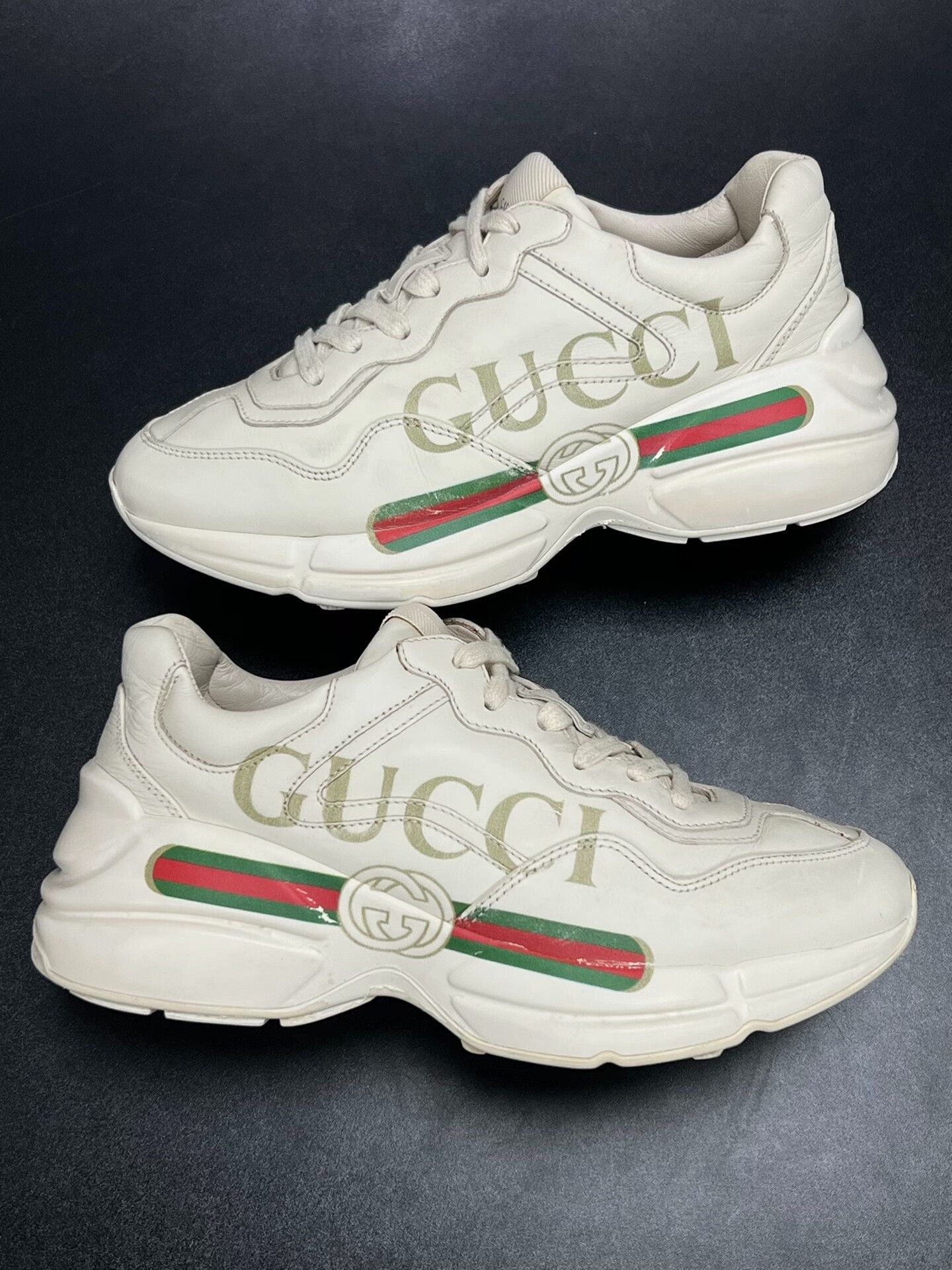 Gucci Gucci Retro White Lowtop Sneakers us_6-5 Women Size US 6.5 / IT 36.5 - 5 Thumbnail
